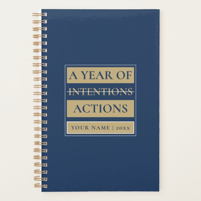 Custom Minimal Planner with Name, Year & Title Planer (Vorderseite)