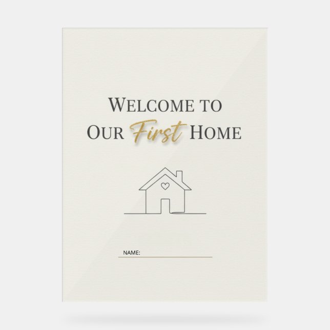 Custom Minimalist Housewarming Poster (Vorderseite)