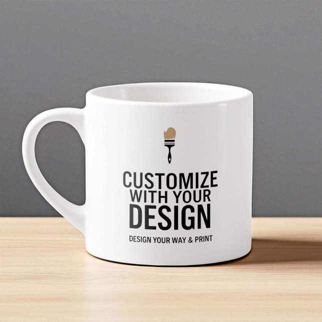 Custom Minimalist Personalized Company Branded  Espressotasse (Von Creator hochgeladen)