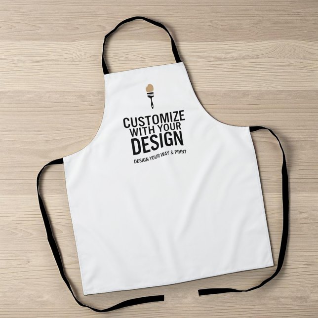 Custom Minimalist Personalized Company Branded  Schürze (Von Creator hochgeladen)