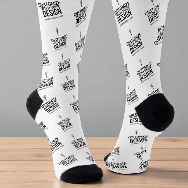 Custom Minimalist Personalized Company Branded  Socken (Von Creator hochgeladen)