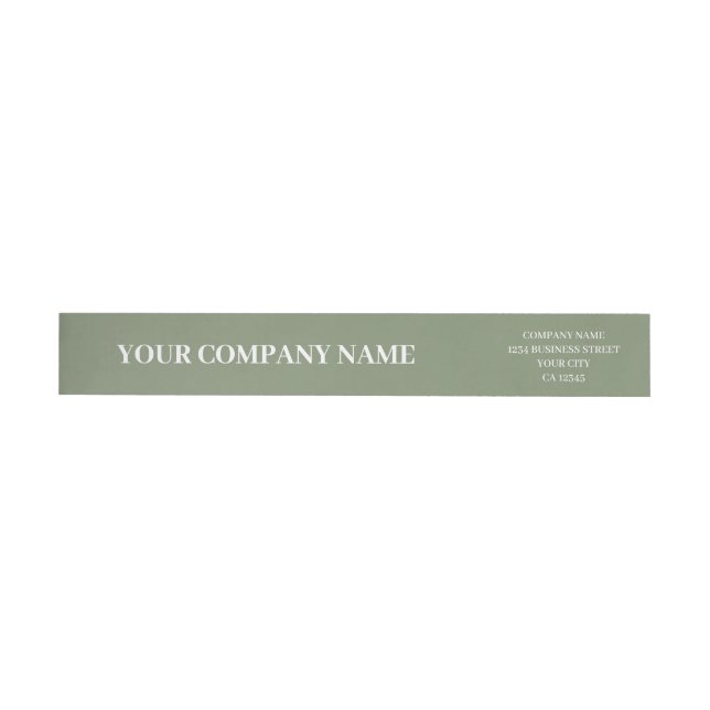 Custom Minimalist Trendy Sage Green Business (Person)