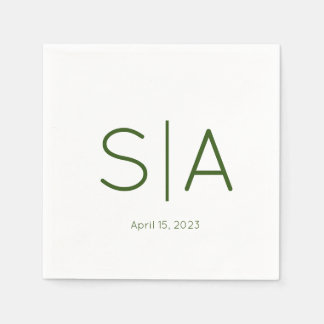 Custom Minimalistic Cocktail Napkins Serviette