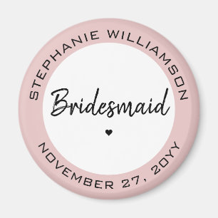 Custom Minimalistisch Bridesmaid Personalisiertes Magnet