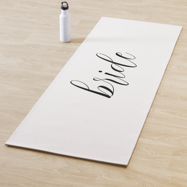 Custom Minimalistisch Script Bride Name Wedding Yogamatte (Beispiel)
