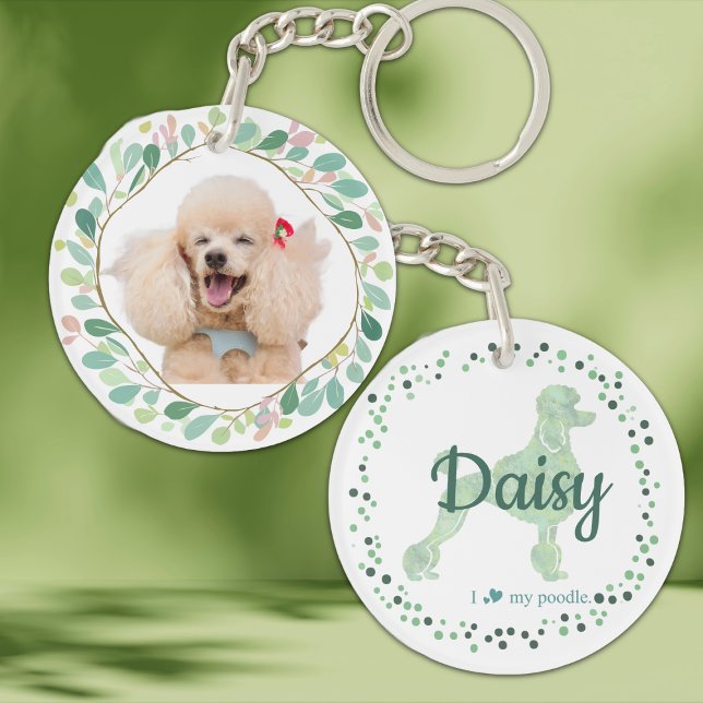 Custom mint poodle keychain Photo Personalized Schlüsselanhänger (Von Creator hochgeladen)
