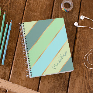 Custom Minze Green Aquamarin Türkis Blue Gold Stre Planer