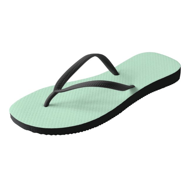 Custom Minze Green Flip Flops for Men (Schrägansicht)