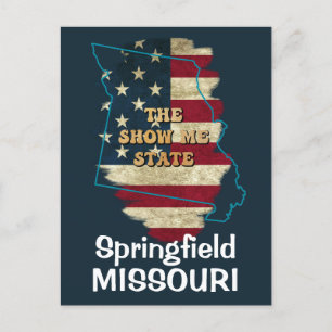 Custom Missouri Staat Holiday Postcard Feiertagspostkarte