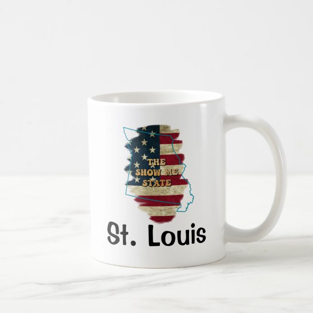 Custom Missouri Staat Kaffeemaschine Tasse (Rechts)
