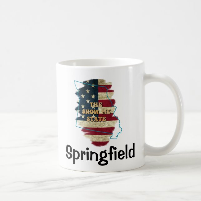Custom Missouri Staat Kaffeemaschine Tasse (Rechts)