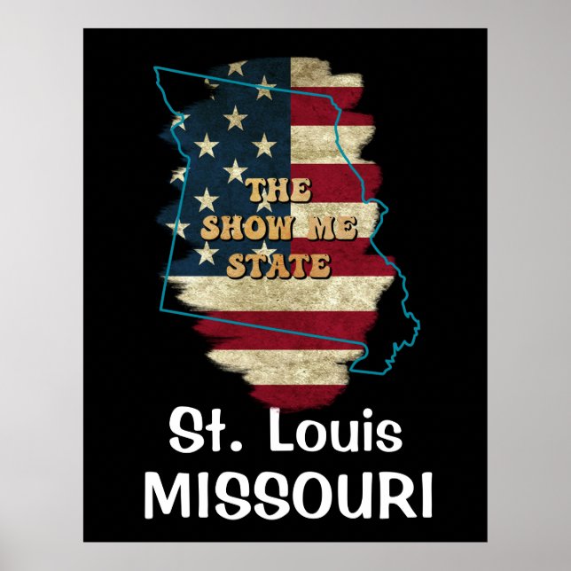 Custom Missouri Staat Poster (Vorne)
