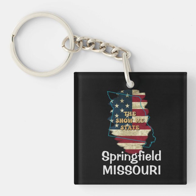 Custom Missouri Staat Schlüsselanhänger (Vorderseite)