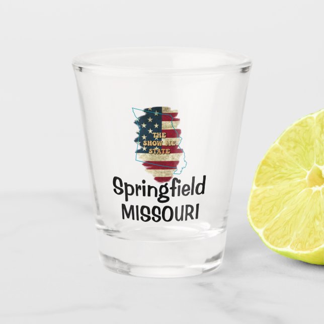 Custom Missouri Staat Schnapsglas (Vorderseite)