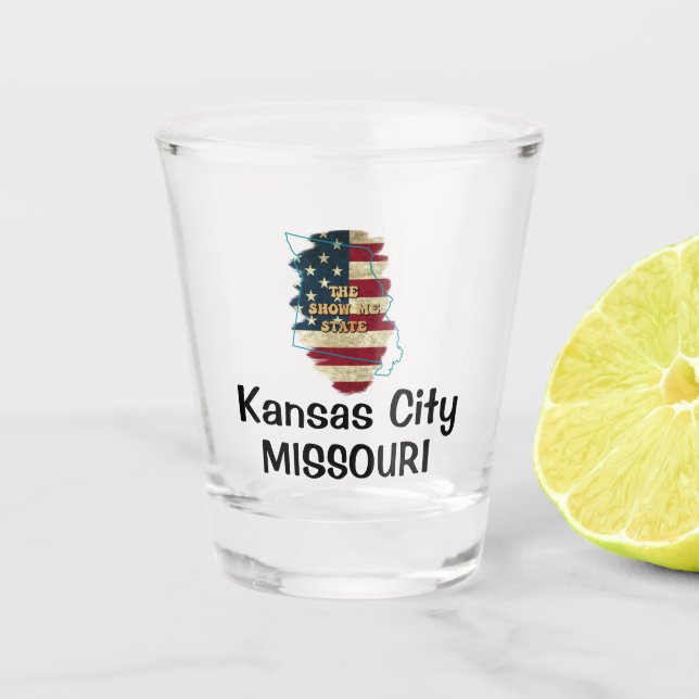 Custom Missouri Staat Shot Glass Schnapsglas (Vorderseite)