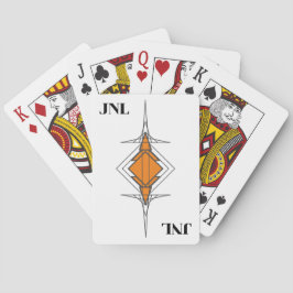 Custom Mit Monogramm Deko Pinstrich Playing Cards Spielkarten