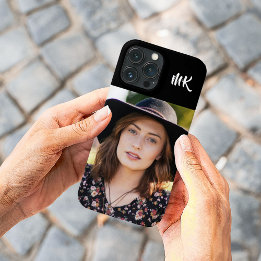 Custom Mit Monogramm Ihr Foto Hübsch Lady Case-Mate iPhone Hülle