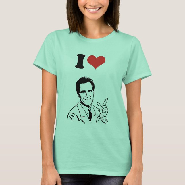Custom Mitt Romney T-Shirt (Vorderseite)