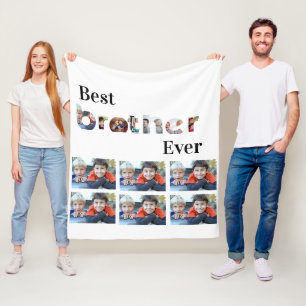 Custom Modern Best Brother aller 13 Jahre FotoColl Fleecedecke