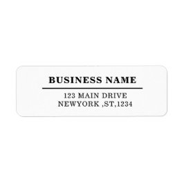 Custom Modern Business Logo Return Address Design