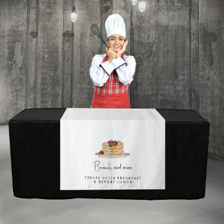 Custom Modern Business Table Runner Banner Brunch Wandteppich