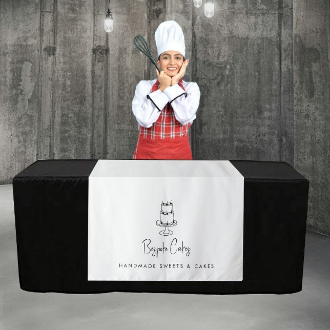 Custom Modern Business Table Runner Banner Cake Wandteppich (Custom Modern Business Table Runner Banner Cake Tapestry)