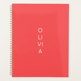 Custom Modern Coral Minimalist Planer