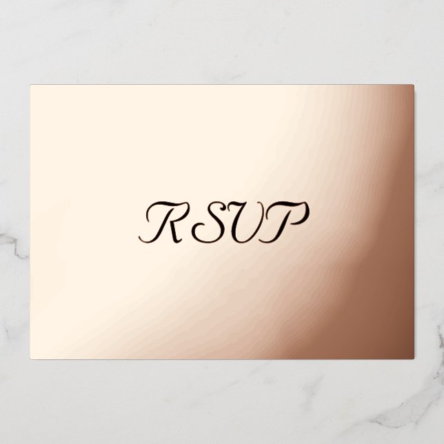 Custom Modern Elegante Party Event UAWG Gold Folieneinladung (Vorderseite)