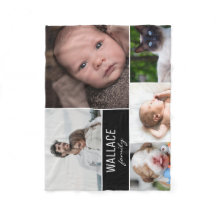 Custom Modern Family Foto Collage mit Nachname
