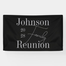 Custom Modern Family Wiedersehen Black Silver Grau Banner