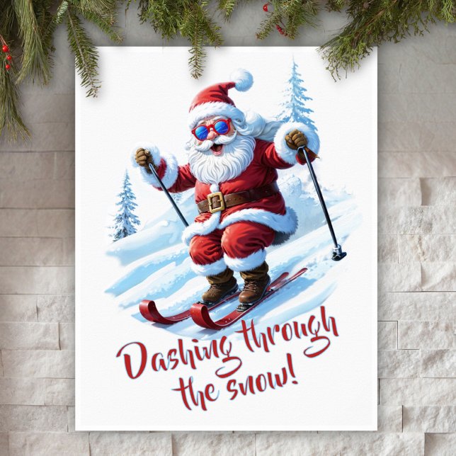Custom Modern Funny Santa Claus Niedliche Weihnach Poster (Von Creator hochgeladen)