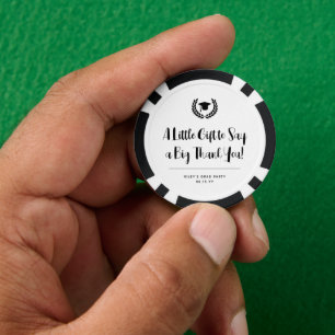 Custom Modern Graduation Party Vielen Dank Pokerchips