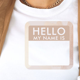 Custom Modern Hello Mein Name ist Aufkleber