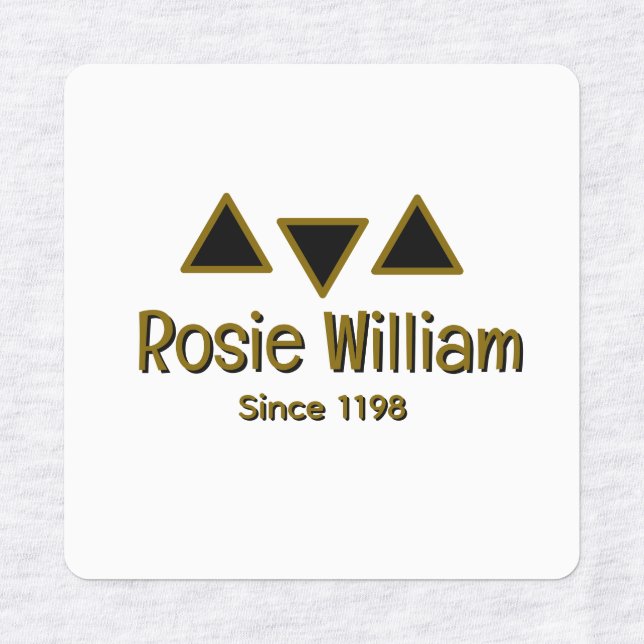 Custom Modern Iron Closing Label Etiketten (Design 3)