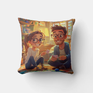 Custom Modern Minimalistisch Best Friends BESTE FR Kissen