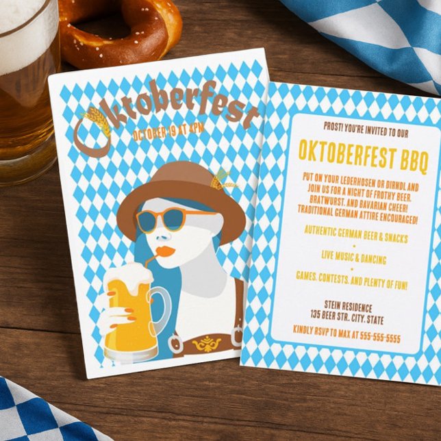 Custom Modern Oktoberfest GRILLEN Einladung (Von Creator hochgeladen)