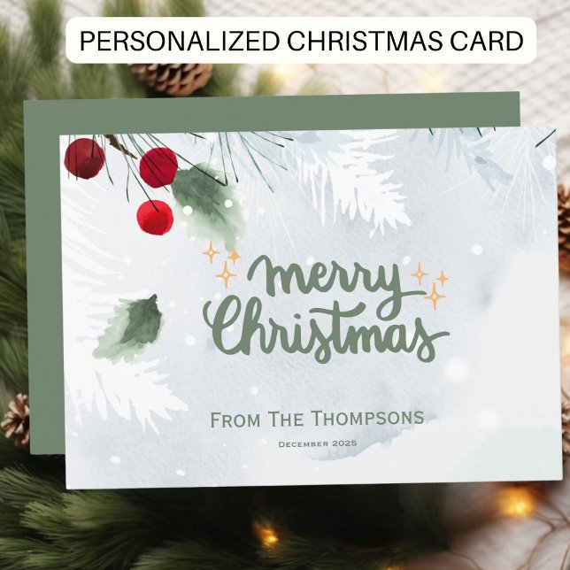Custom Modern Script Weihnachten Personalisiert (Von Creator hochgeladen)