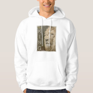 Custom Moderne Elegante Pop Kunst Löwe Kopf Männer Hoodie