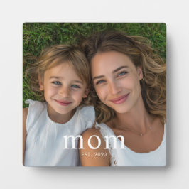 Custom Mom Established Modern Minimal Photo Fotoplatte
