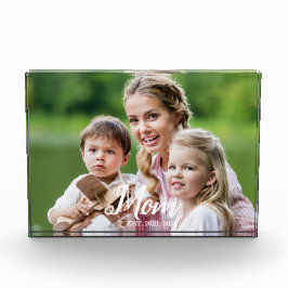 Custom Mom Established Modern Script  Fotoblock