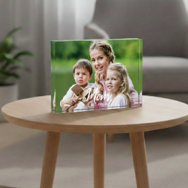 Custom Mom Established Modern Script  Fotoblock