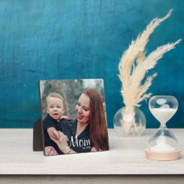 Custom Mom Established Modern Script Fotoplatte