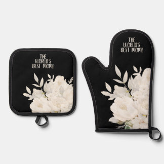 Custom Mom Happy Mother's Day Apron Ofenhandschuh & Topflappen-Set