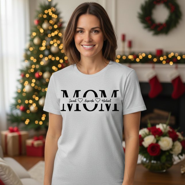 Custom Mom & Kids Name Shirt – Personalized Gift (Custom Mom & Kids Name Shirt – Personalized Gift)