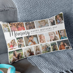 Custom Mommy 18 Foto Collage Lendenkissen