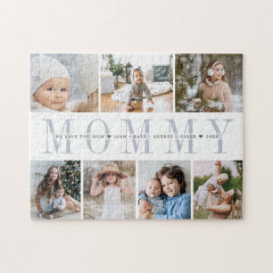 Custom Mommy 7 Foto Kids Collage Puzzle
