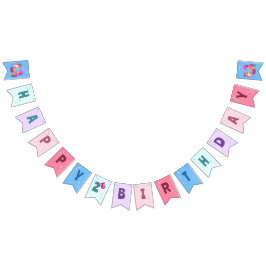 Custom Mommy Aunty Papa Daddy Shark Birthday Gesch Wimpelkette