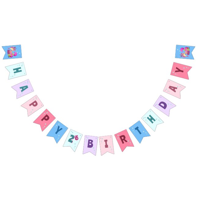 Custom Mommy Aunty Papa Daddy Shark Birthday Gesch Wimpelkette (Alle)