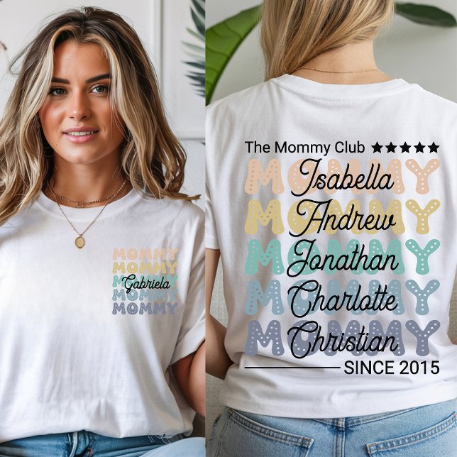 Custom Mommy Club Shirt - Retro Mama Sweatshirt (mommy shirt, the mommy club shirt, retro mom shirt, retro mama sweatshirt, mother’s day gift,)