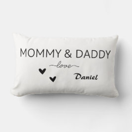 Custom Mommy & Daddy Liebe Kissen